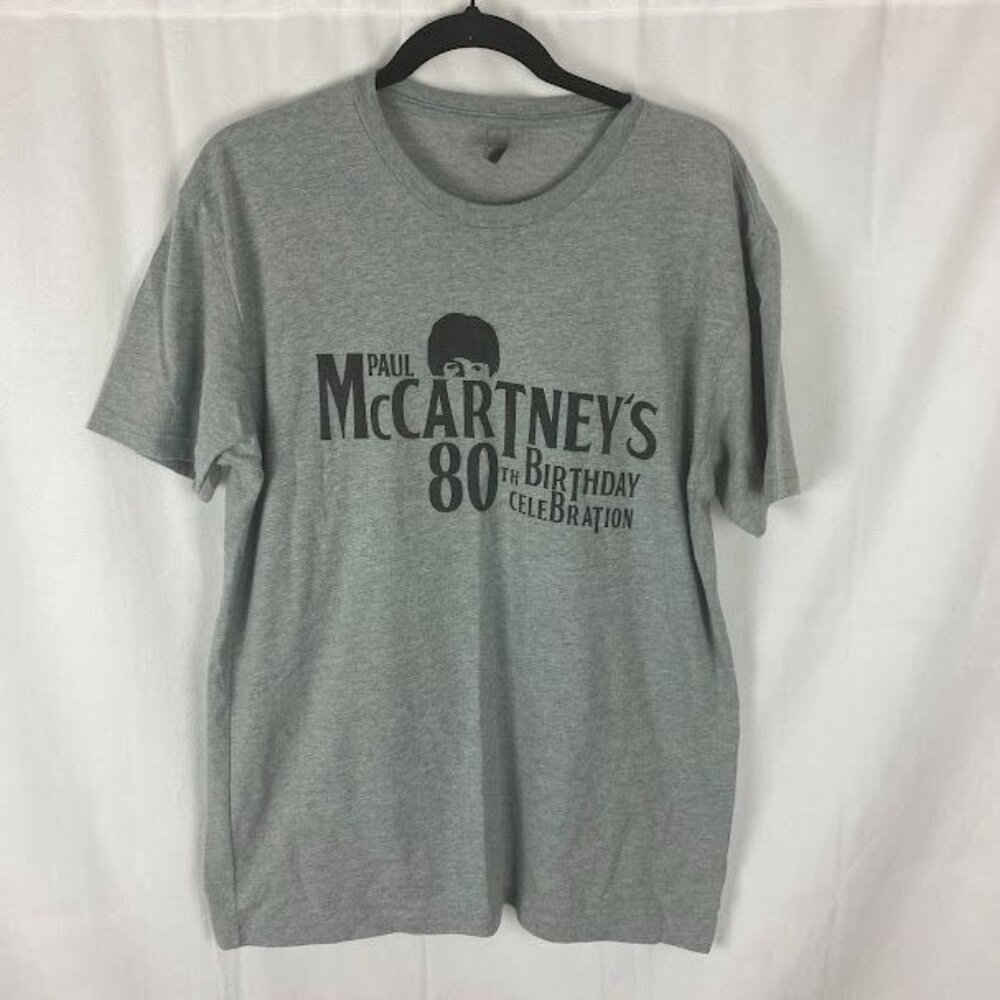 The Beetles Paul McCartney 80th Birthday Celebration Next Level T-Shirt Women's